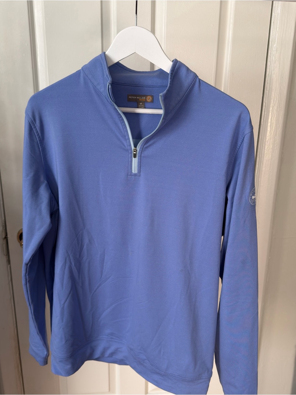 Peter Millar Periwinkle Blue Quarter-Zip Pullover - Wicking